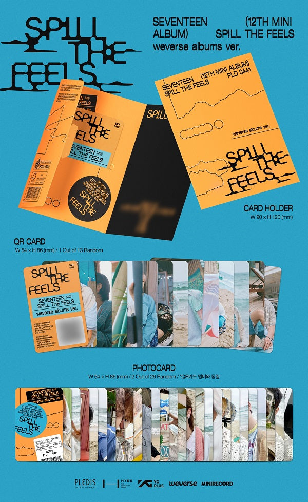 SEVENTEEN (세븐틴) 12th Mini Album - SPILL THE FEELS(Weverse Albums ver.)