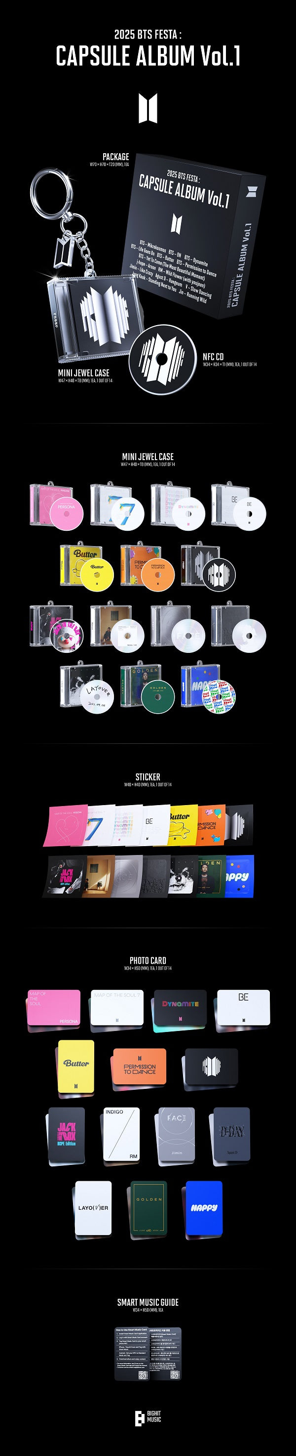 BTS (방탄소년단) - 2025 BTS FESTA : CAPSULE ALBUM Vol.1