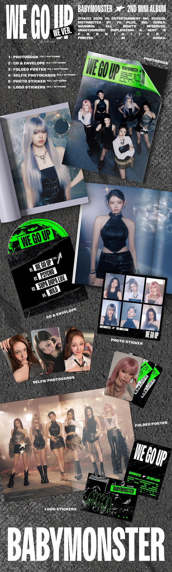 (BABYMONSTER) 2nd Mini Album - WE GO UP (WE Ver.)