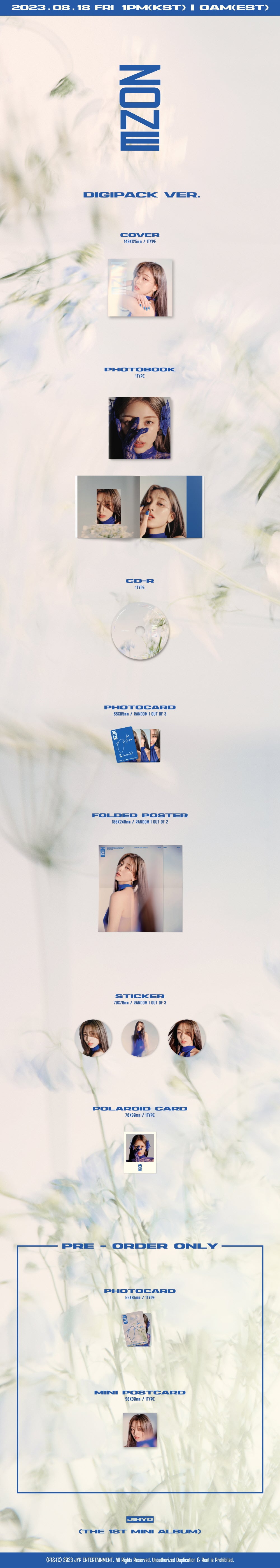 (TWICE) 1st Mini Album - Zone (Digipack Ver.)