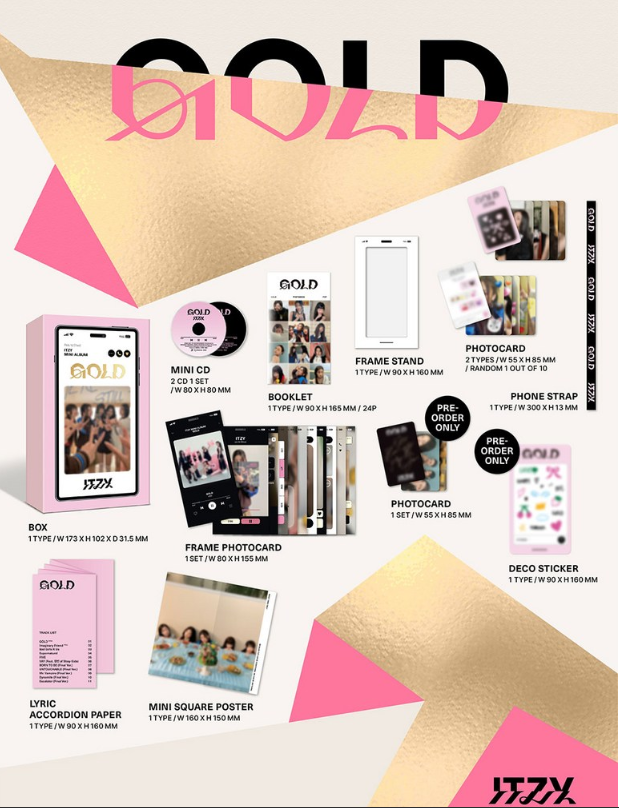 ITZY mini GOLD (PHONE BOX Ver.)