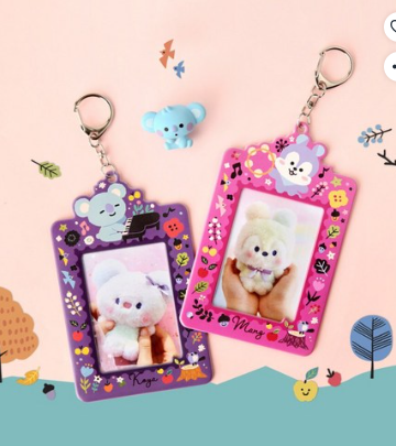 BT21 Forest Photocard Holder Keychain-Cooky