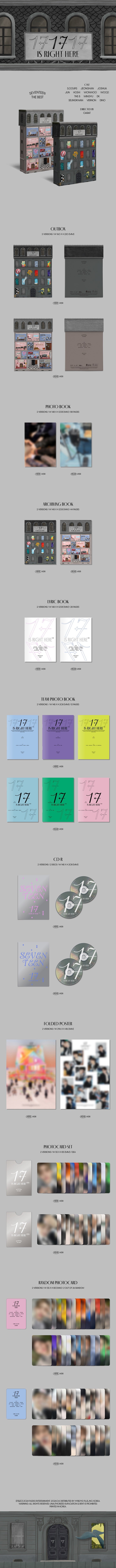 (SEVENTEEN) - BEST ALBUM '17 IS RIGHT HERE'(RANDOM)