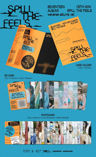 SEVENTEEN (세븐틴) 12th Mini Album - SPILL THE FEELS(﻿Weverse Albums ver.)