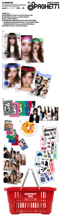 (LE SSERAFIM) ﻿1st Single Album - SPAGHETTI (﻿COMPACT ver.) (RANDOM)