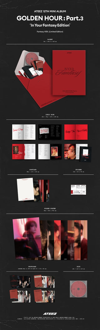(ATEEZ) GOLDEN HOUR : Part.3 In Your Fantasy Edition (Limited)