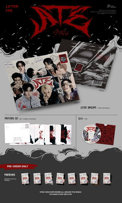 Stray Kids (스트레이키즈) Mini Album - [ATE] (Letter Ver.)