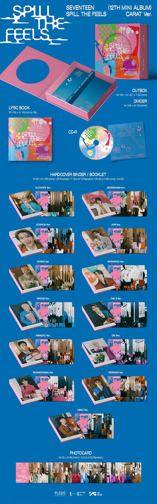 SEVENTEEN (세븐틴) 12th Mini Album - SPILL THE FEELS(CARAT Ver.)