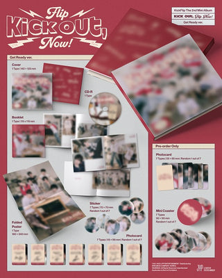 KickFlip (킥플립) 2nd Mini Album - [KICK OUT, FLIP NOW!] (Get Ready Ver.) (DIGIPACK VER)