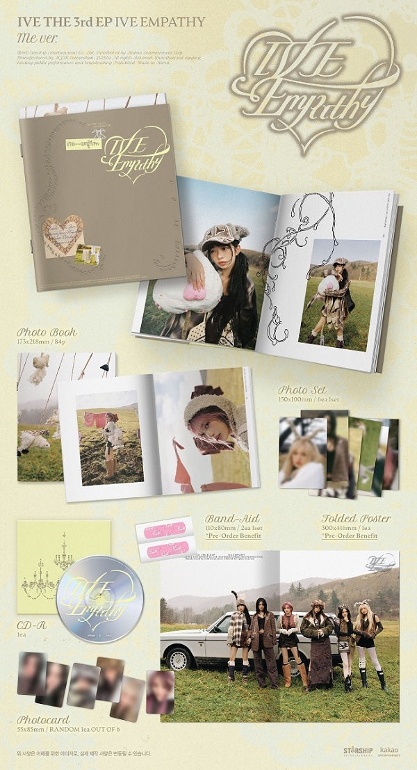 IVE (아이브) 3rd Mini Album - ﻿[IVE EMPATHY] (Me ver. / You ver. / And us ver.)