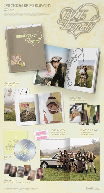 IVE (아이브) 3rd Mini Album - ﻿[IVE EMPATHY] (Me ver. / You ver. / And us ver.)