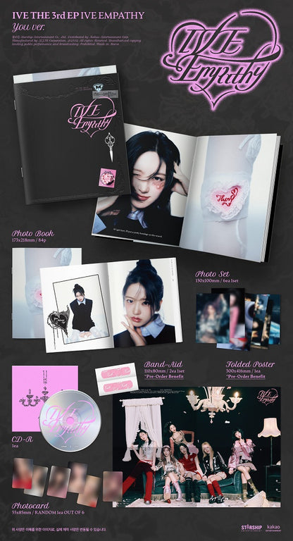 IVE (아이브) 3rd Mini Album - ﻿[IVE EMPATHY] (Me ver. / You ver. / And us ver.)