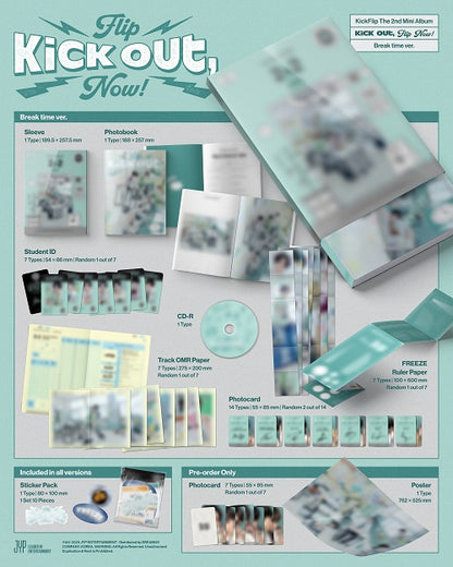 KickFlip (킥플립) 2nd Mini Album - [KICK OUT, FLIP NOW!] (Random)