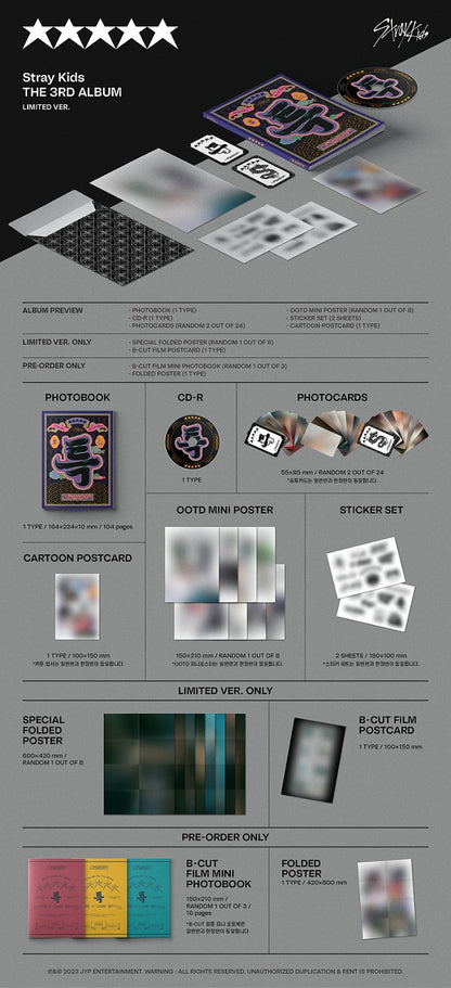 Stray Kids (스트레이키즈) 3rd Album - [★★★★★ (5-STAR)] (LIMITED VER.)