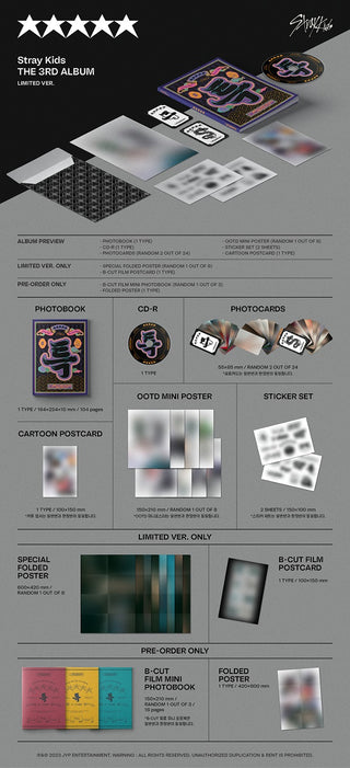 Stray Kids (스트레이키즈) 3rd Album - [★★★★★ (5-STAR)] (LIMITED VER.)