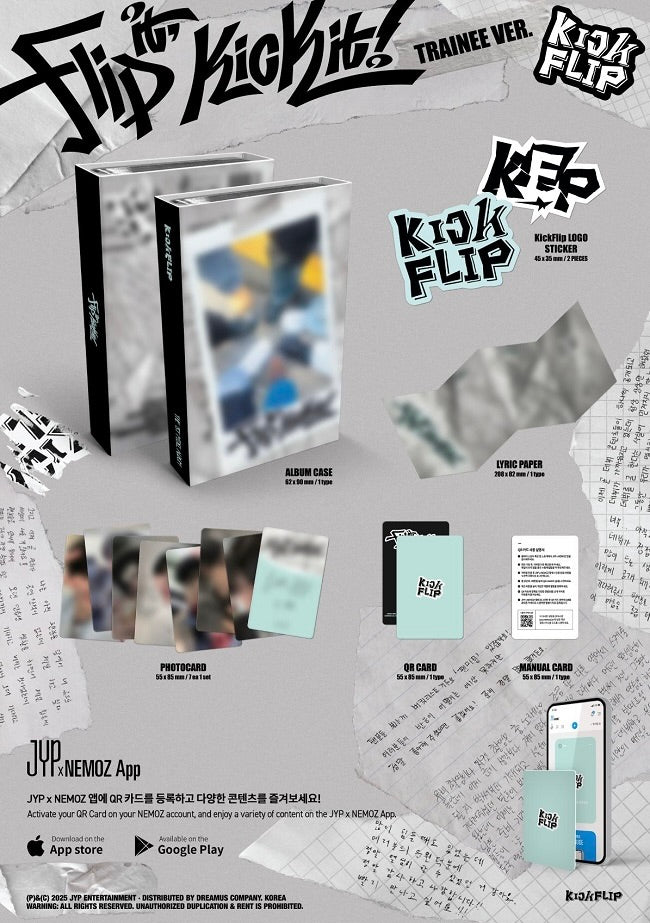 KickFlip (킥플립) 1st Mini Album - [Flip it, Kick it!] (Trainee ver.) (Nemo ver)