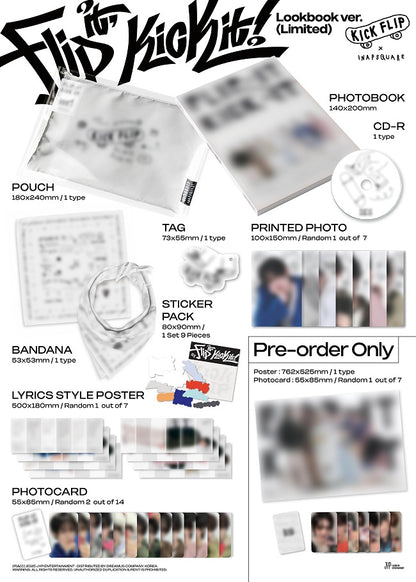 KickFlip (킥플립) 1st Mini Album - [Flip it, Kick it!] (Lookbook Ver.) (Limited edition)