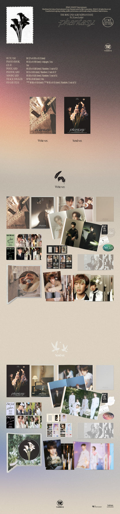 (THE BOYZ) 2ND - Phantasy_ Pt.3 Love Letted(RANDOM)