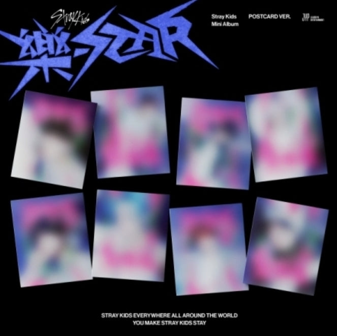 Stray Kids (스트레이키즈) Mini Album - [樂-STAR] (POSTCARD VER.)(RANDOM)