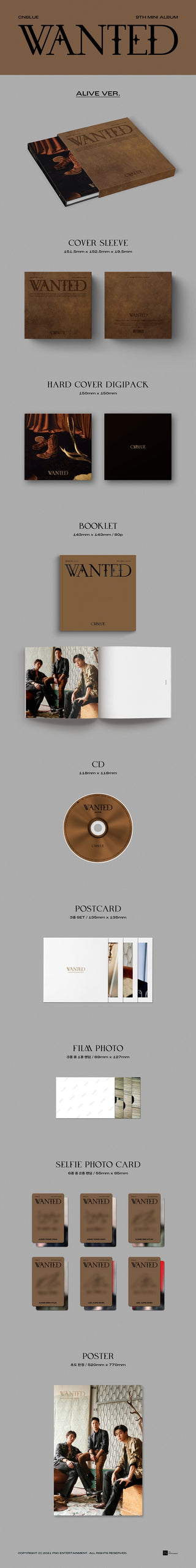 (CNBLUE) 9th Mini Album - WANTED (ALIVE Ver.)