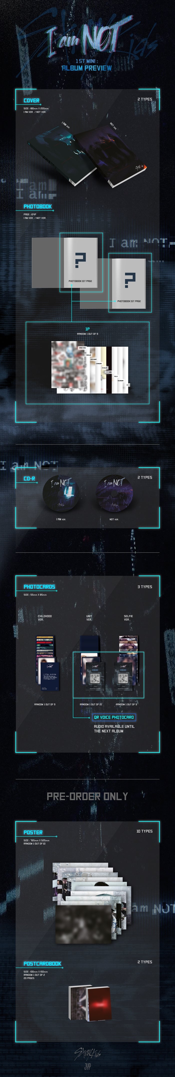 Stray Kids (스트레이키즈) 1st Mini Album - [I am NOT]