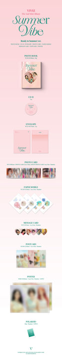 (VIVIZ) The 2nd Mini Album - Summer Vibe (Photobook) [Ready to Summer ver.][Flying Point ver. ](RANDOM)