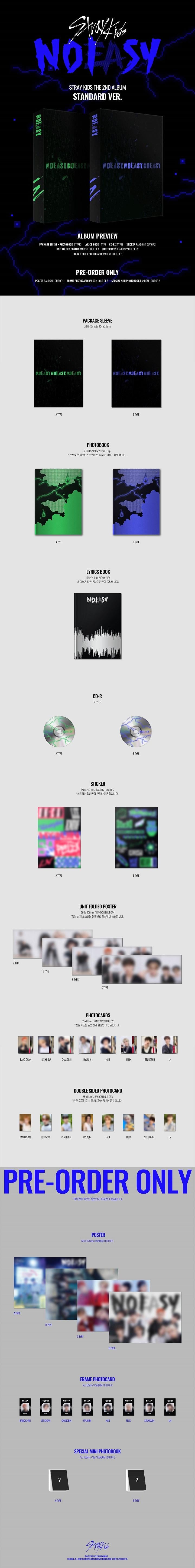 Stray Kids (스트레이키즈) 2nd Album - [NOEASY]