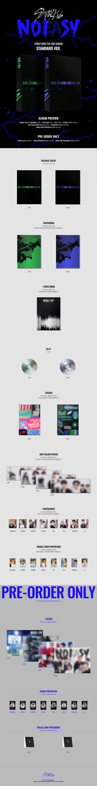 Stray Kids (스트레이키즈) 2nd Album - [NOEASY]