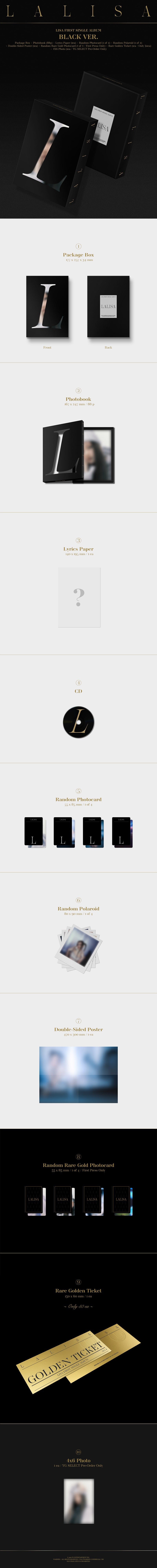 BLACKPINK - LALISA (gold ver.)