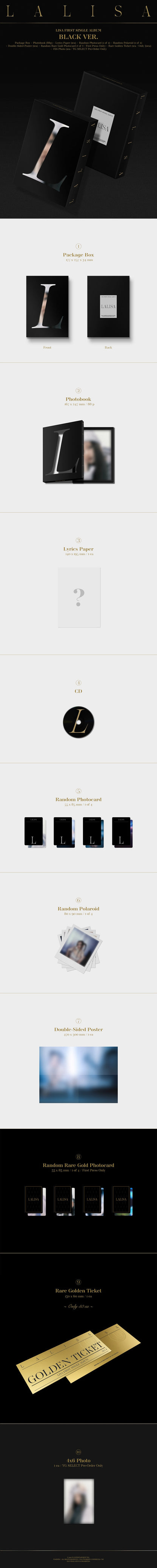BLACKPINK - LALISA (gold ver.)