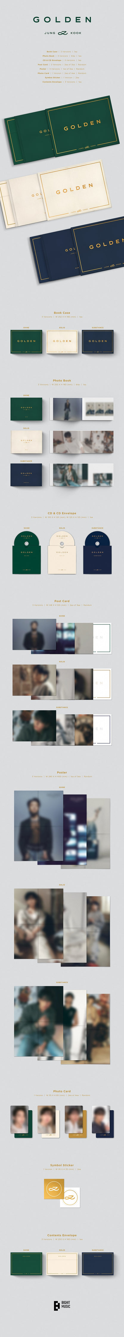 JUNGKOOK,BTS - GOLDEN (RANDOM)