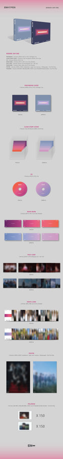 (ENHYPEN) 1st Mini Album - BORDER : DAY ONE (DUSK Ver , DAWN Ver.)(RANDOM)