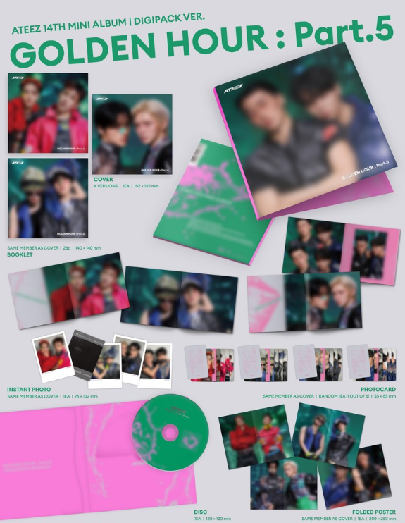ATEEZ - GOLDEN HOUR Part.5 / Digipack (Random)