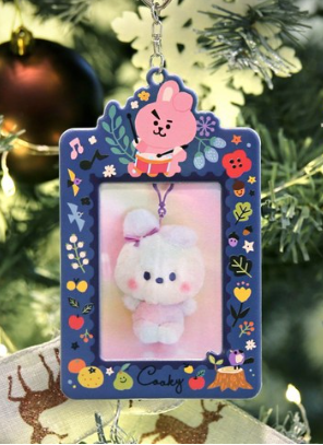 BT21 Forest Photocard Holder Keychain-Cooky