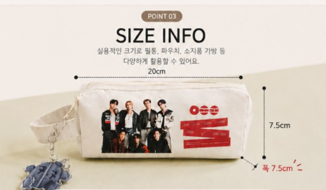 BTS Pouch with Acrylic Keychain