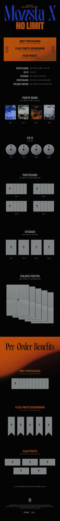 MONSTA X - 10th Mini Album - NO LIMIT (VER.1 / VER.2 / VER.3 / VER.4)(RANDOM)