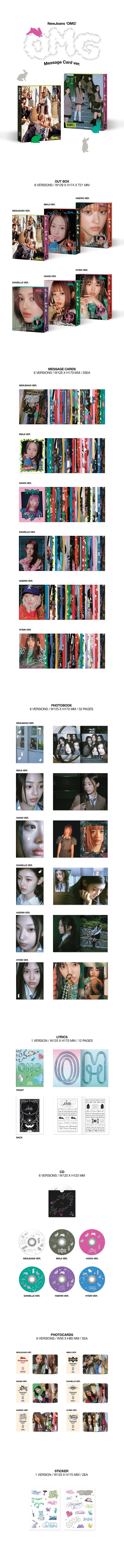 New Jeans 1st - ‘OMG’ Message Card ver. (Random)