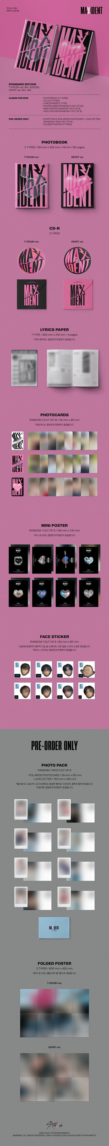 StrayKids Mini Album - [MAXIDENT]