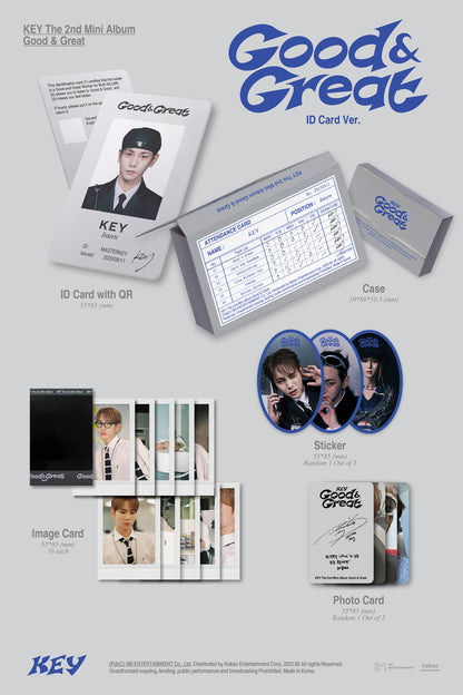 (KEY) 2nd Mini Album - ﻿Good & Great (ID Card Ver.)