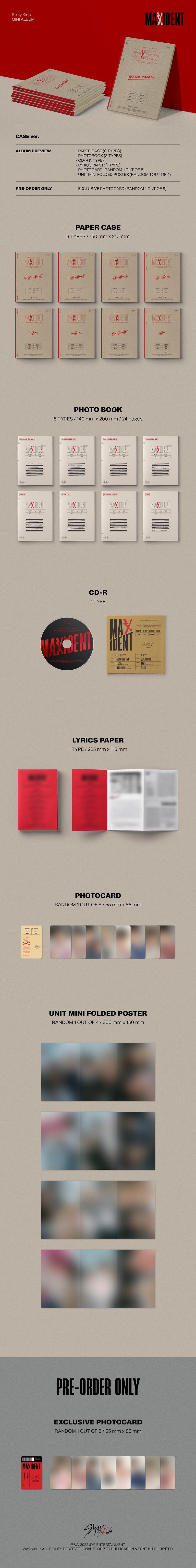 StrayKids mini MAXIDENT(RANDOM)