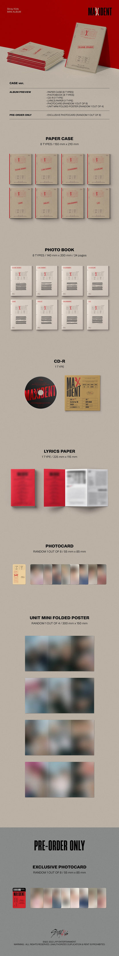StrayKids mini MAXIDENT(RANDOM)
