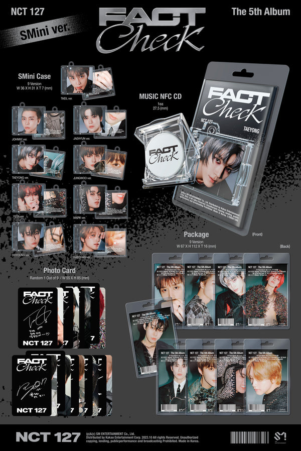 127(NCT 127) 5th Album - Fact Check(SMini Ver.)(RANDOM)