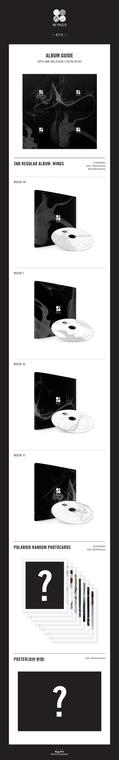BTS (방탄소년단) 2nd Album - [WINGS] (random)