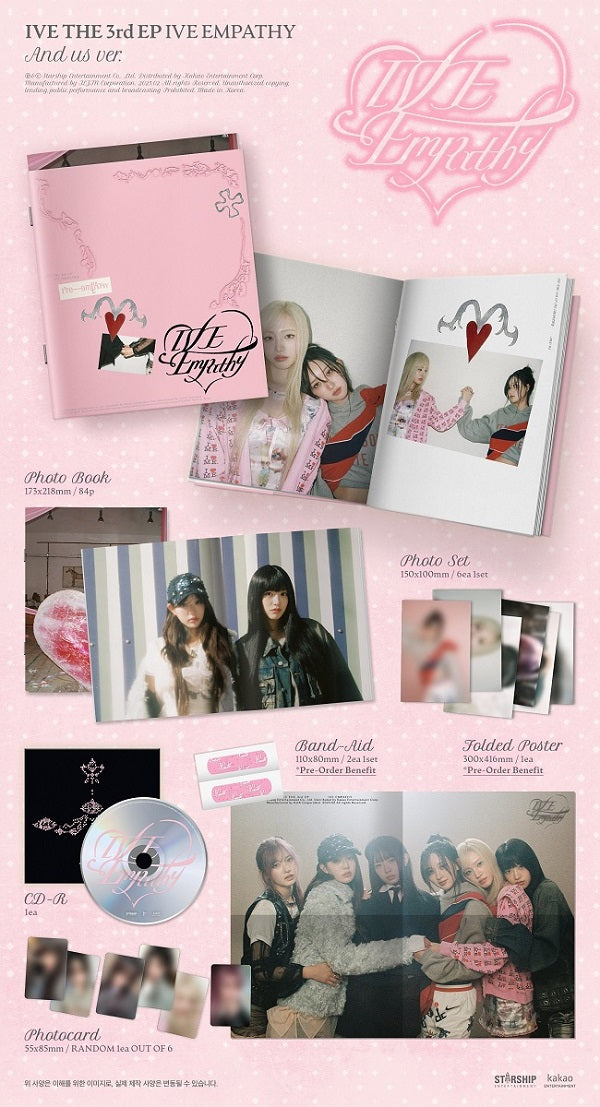 IVE (아이브) 3rd Mini Album - ﻿[IVE EMPATHY] (Me ver. / You ver. / And us ver.)