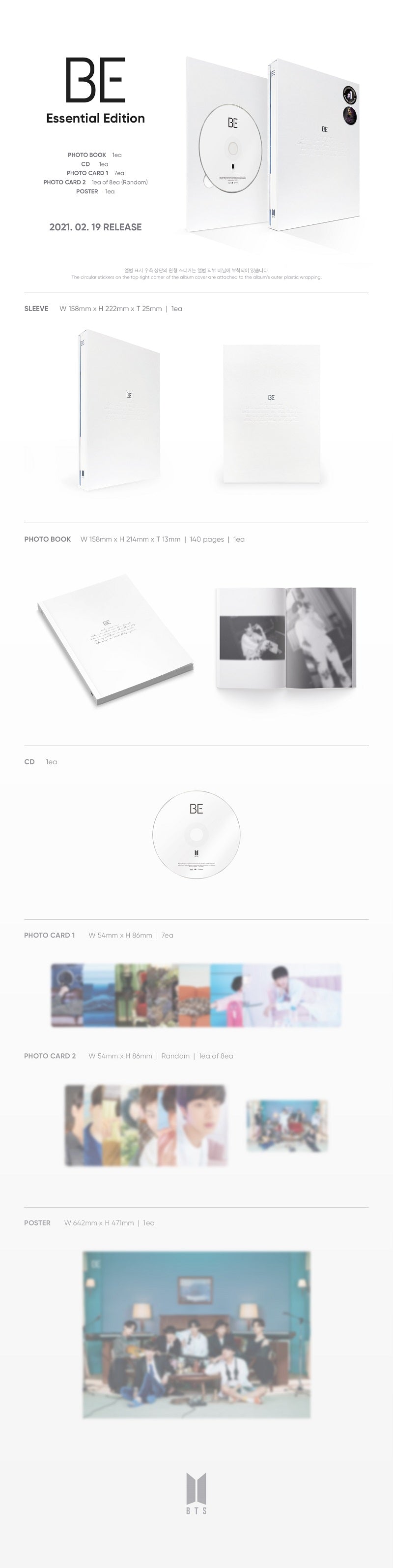 BTS (방탄소년단) - [BE] (Essential Edition)