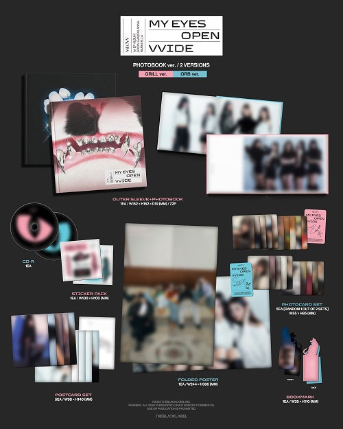 (﻿MEOVV) 1st EP ALBUM - MY EYES OPEN VVIDE (﻿PHOTOBOOK ver.) (RANDOM)