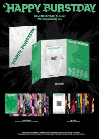 SEVENTEEN (세븐틴) 5th Album - ﻿HAPPY BURSTDAY (﻿Weverse Albums ver.)
