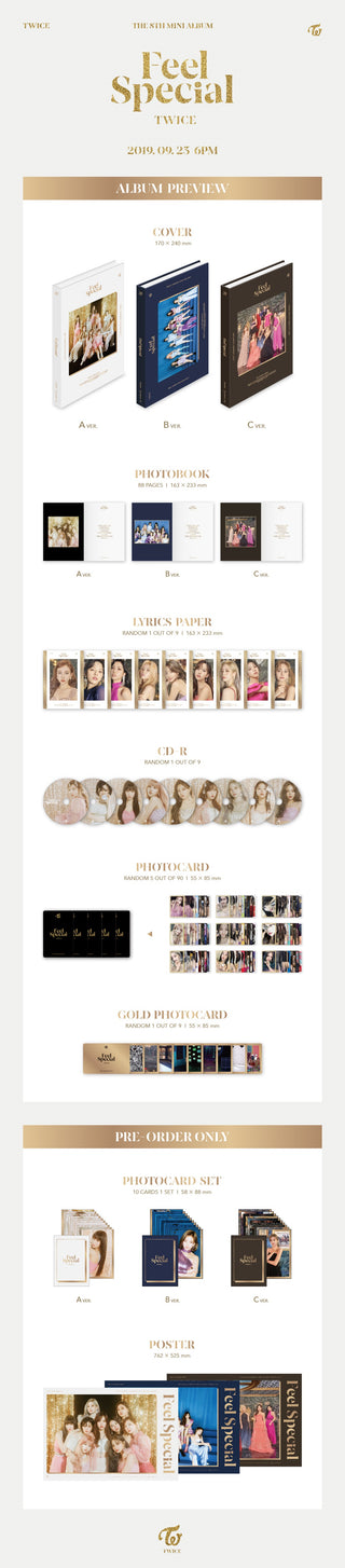 (TWICE) 8th Mini Album - Feel Special -(random)