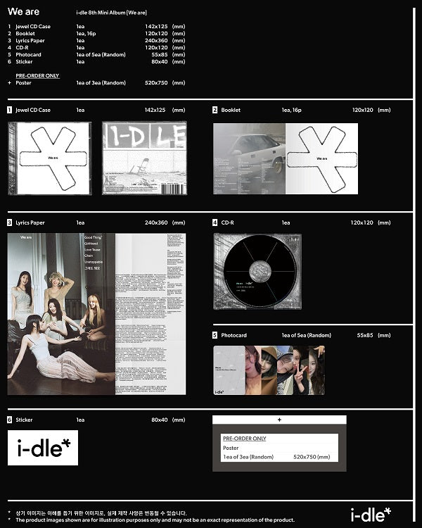 i-dle (아이들) 8th Mini Album - ﻿[We are] (﻿Special Jewel Ver.)