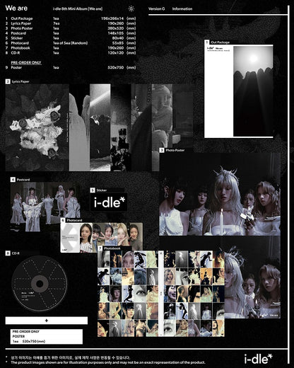 i-dle (아이들) 8th Mini Album - [﻿We are] (Version G / Version I / Version WE) (Random)